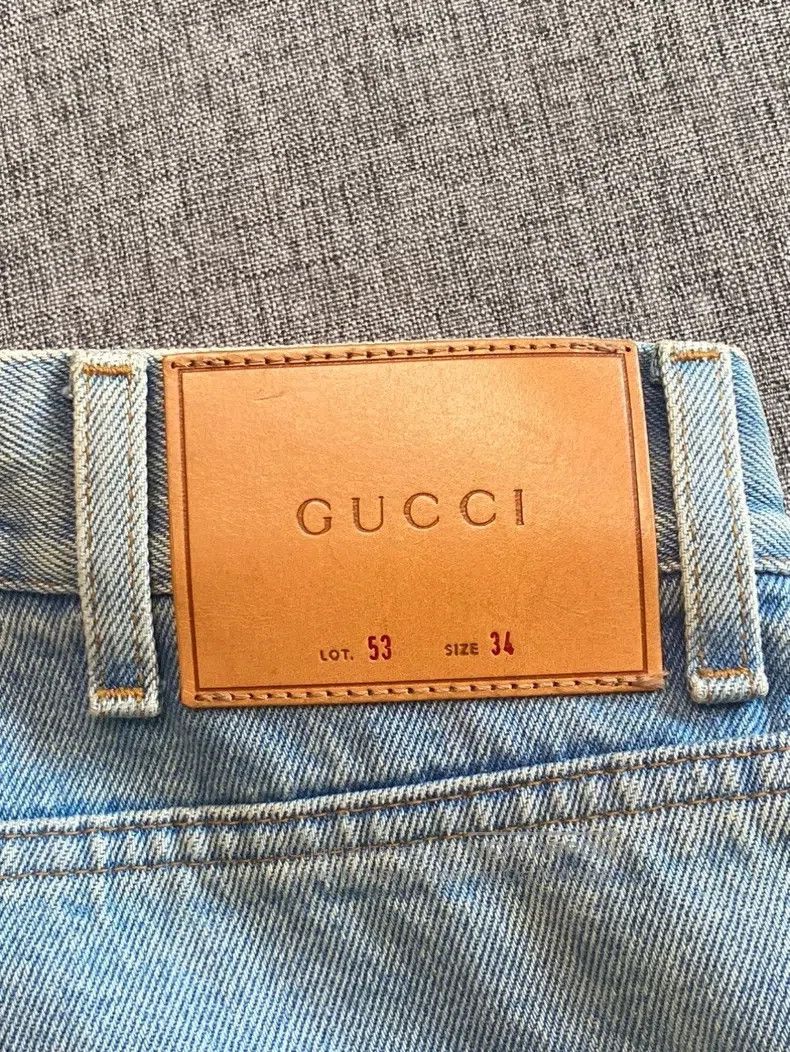 Gucci Gucci Striped webbing tapered jeans Size 42" / US 20 - 6 Thumbnail
