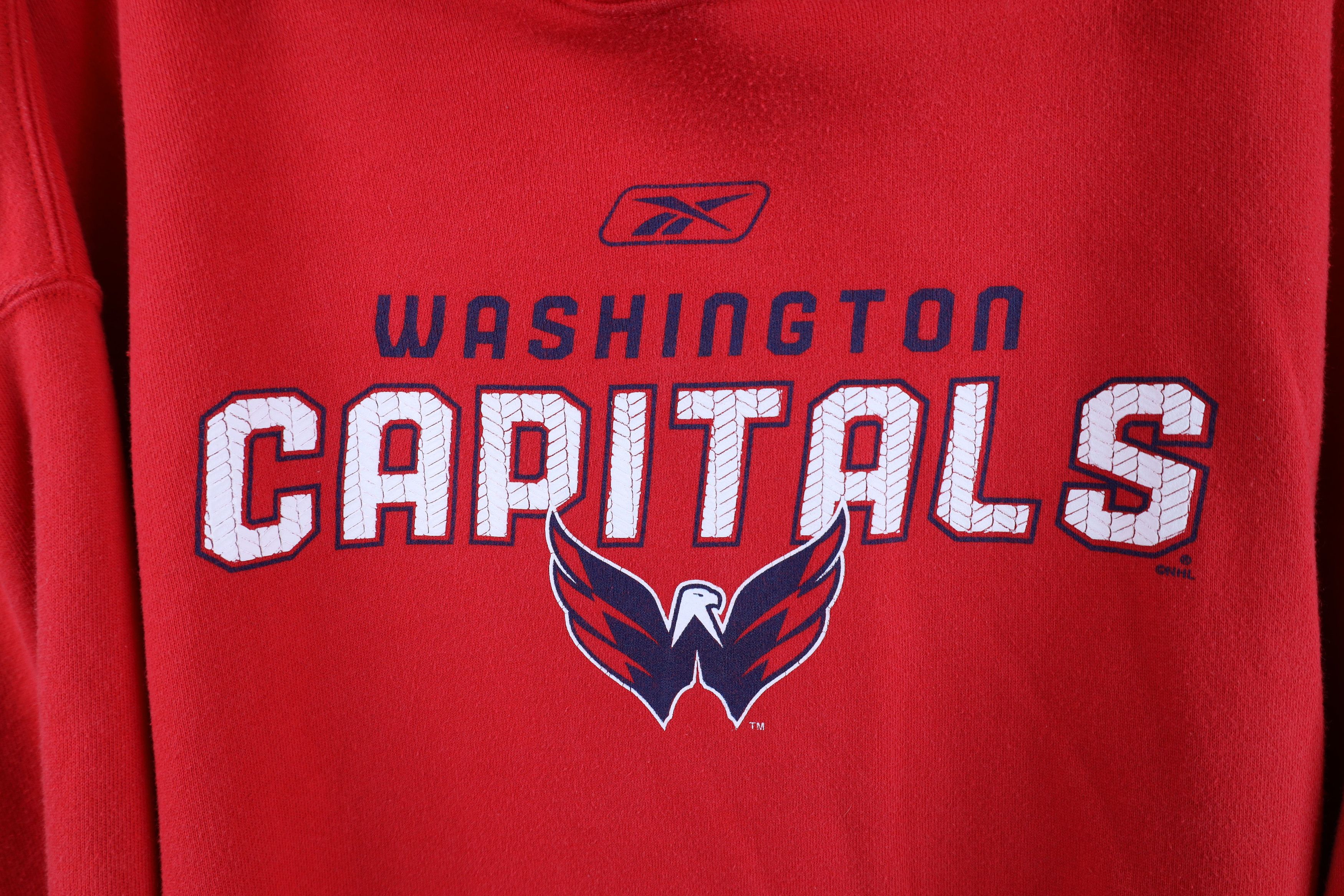 Reebok Vintage Reebok Washington Capitals Hockey Hoodie Sweatshirt Size US XXL / EU 58 / 5 - 4 Thumbnail