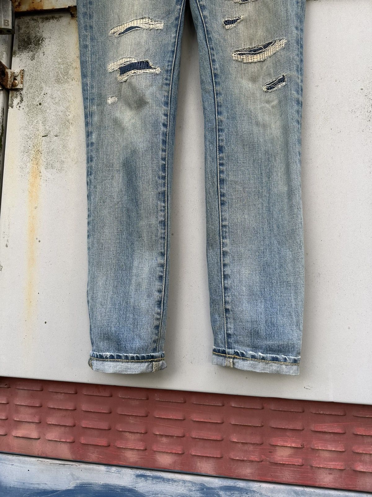 MOUSSY 👹Moussy By Azul Distressed Skinny Jeans Size US 31 - 4 Thumbnail
