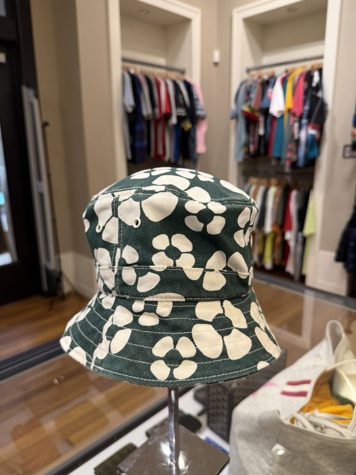 Carhartt Wip × Marni Marni x Carhartt WIP Floral Print Canvas Bucket Hat Size ONE SIZE - 2 Thumbnail