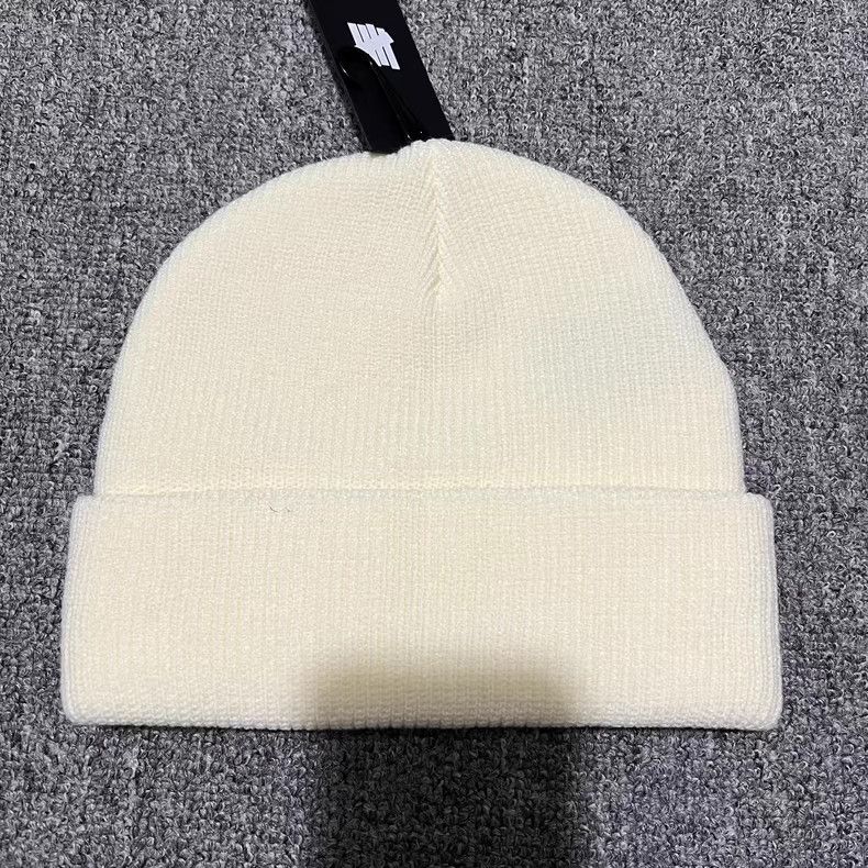 Undefeated Undefeated" Embroidered Slogan Knit Beanie. Q7 Size ONE SIZE - 2 Thumbnail