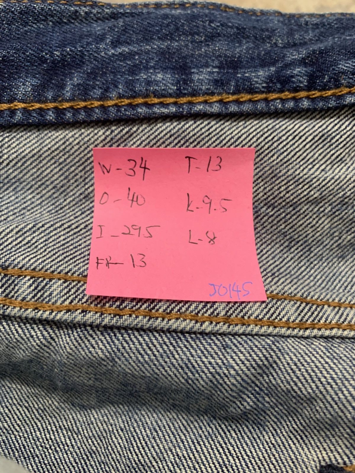 Japanese Brand GU Archive Style Distressed Japanese Denim Straight Jeans Size US 34 / EU 50 - 16 Thumbnail