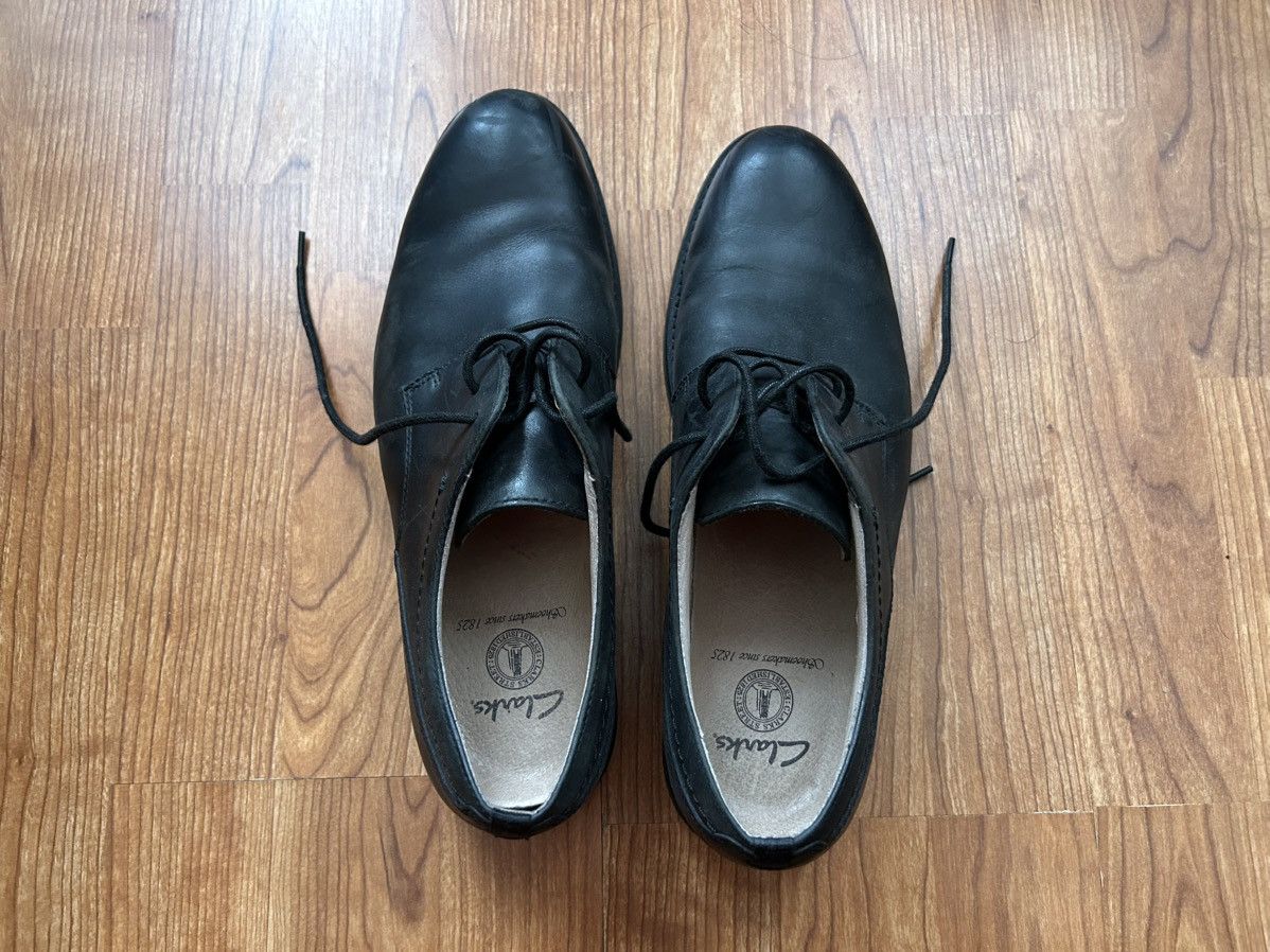 Clarks Clark’s Black Leather Oxfords Size US 10 / EU 43 - 3 Thumbnail