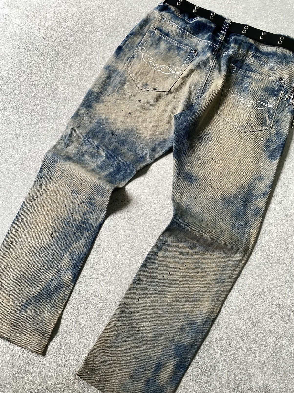 If Six Was Nine × In The Attic × Le Grande Bleu (L.G.B.) acid wash denim pants by in the attic homme Size US 34 / EU 50 - 6 Thumbnail