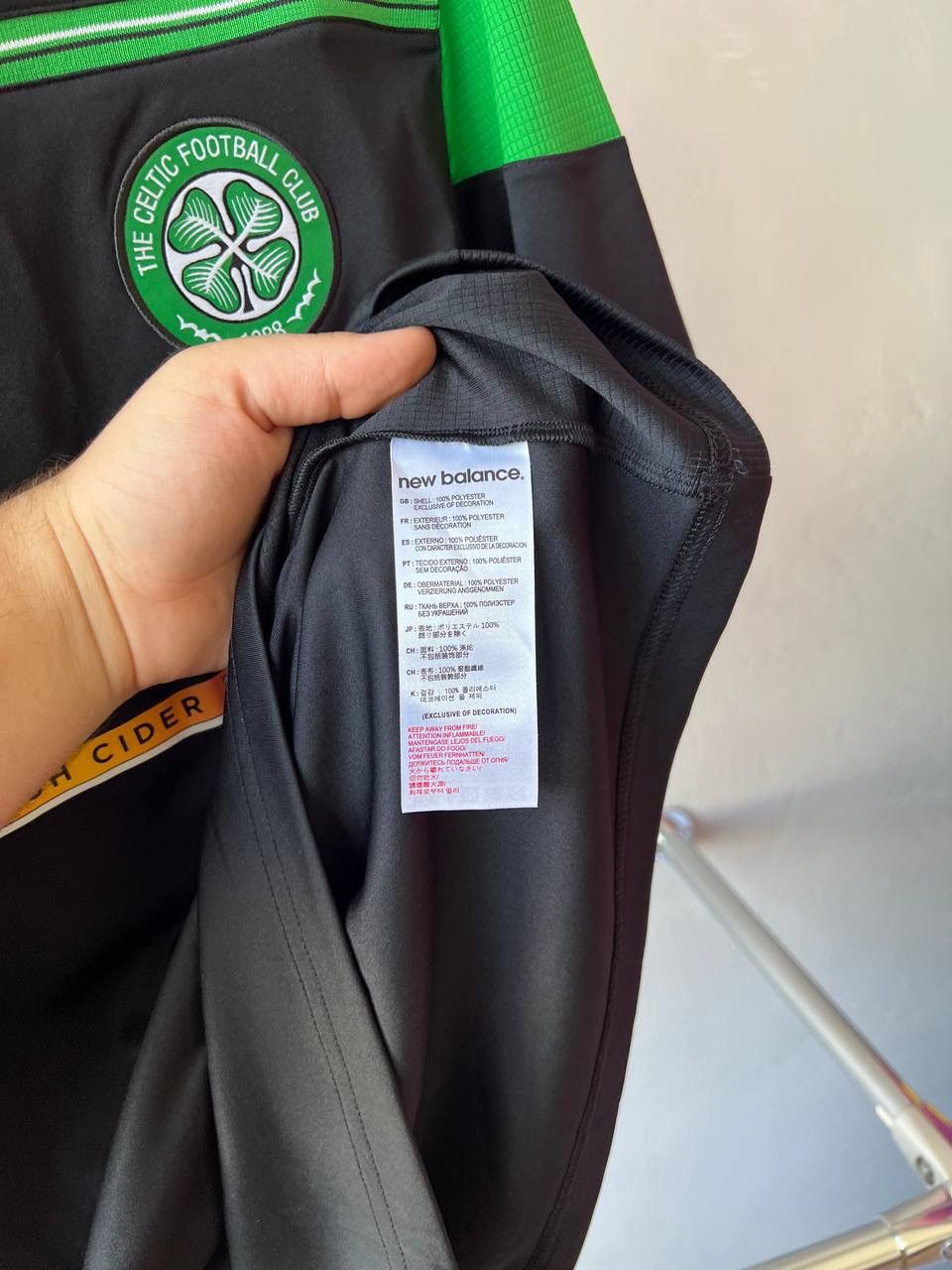New Balance 2015/16 CELTIC FC TRAINING SOCCER JERSEY FOOTBALL SHIRT SZ S Size US L / EU 52-54 / 3 - 6 Thumbnail