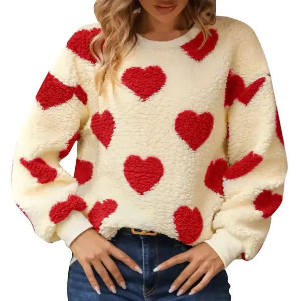 Japanese Brand Plush Love Printed Loose Long Sleeved Round Neck Size US XXL / EU 58 / 5 - 3 Thumbnail