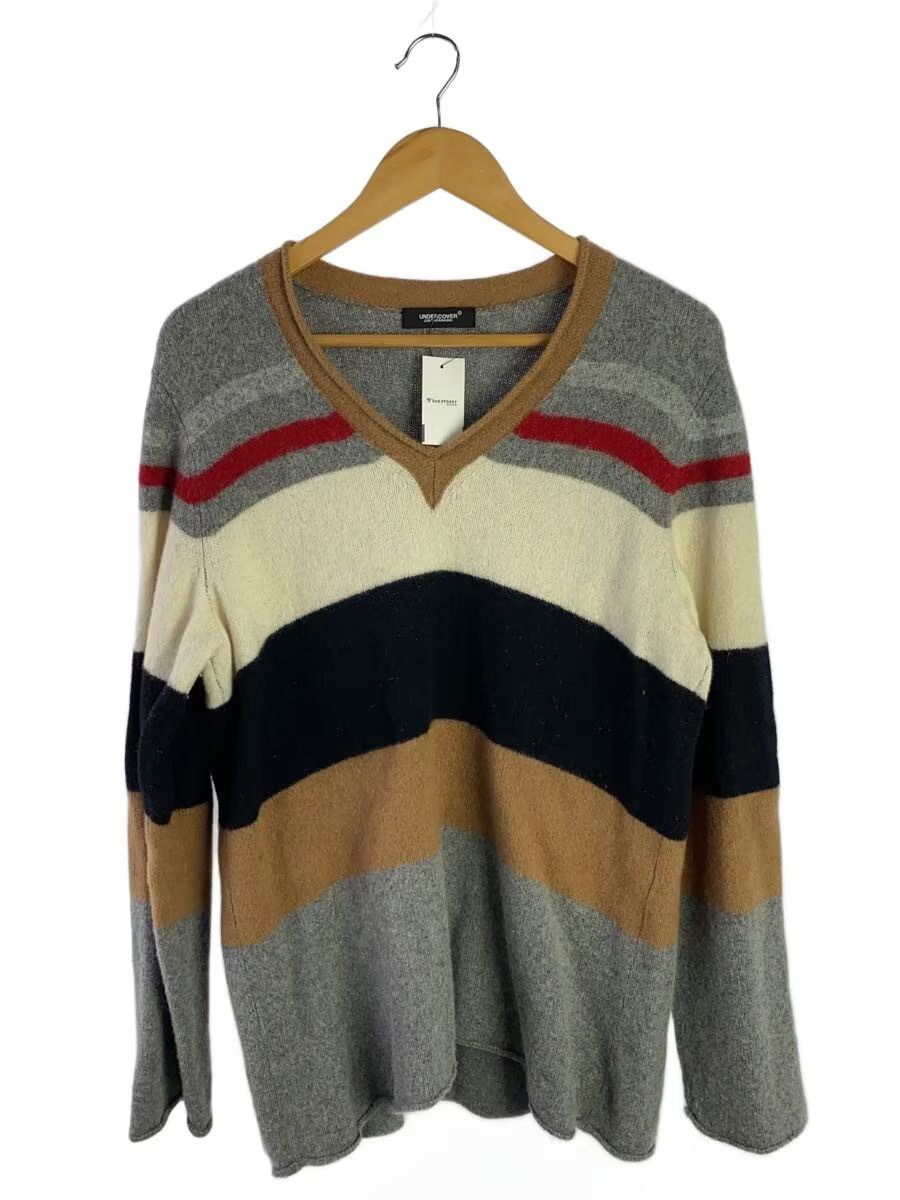 Undercover Striped Wool Knit Sweater Size US XL / EU 56 / 4 - 1 Thumbnail