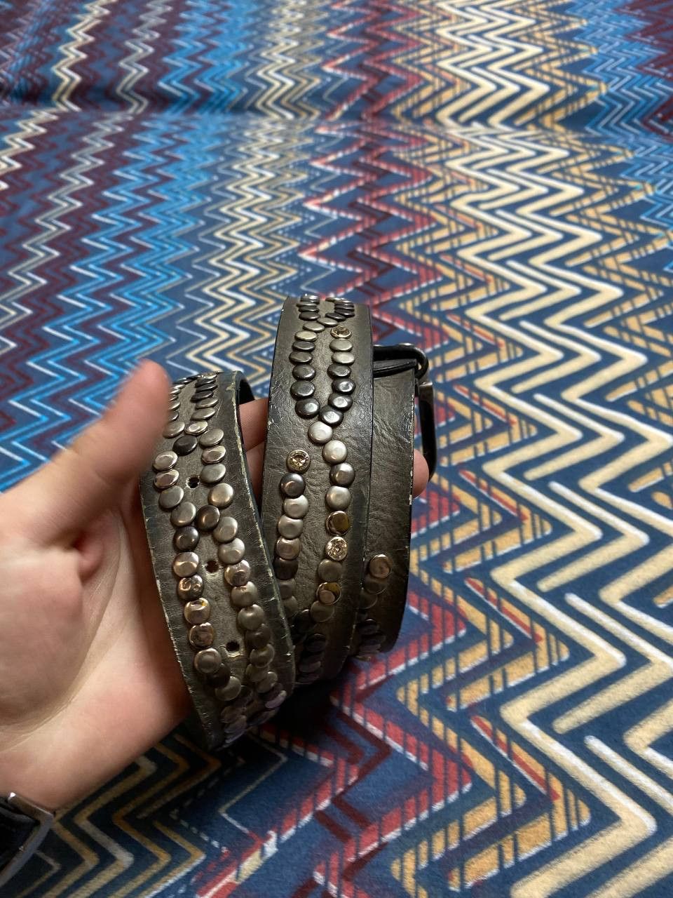 Other Y2K Rodeo Avant Garde Leather Cowboy belt Size ONE SIZE - 4 Thumbnail