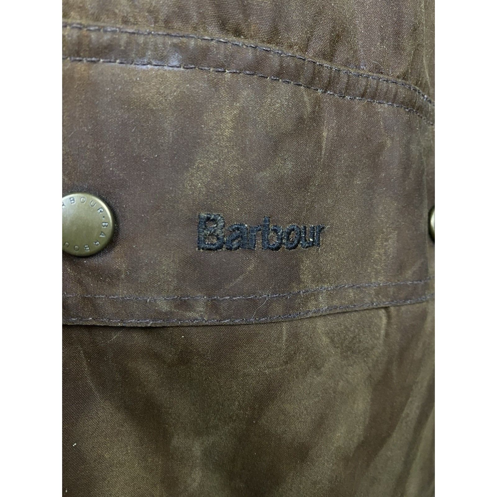 Barbour Babrour Flyer Men's Brown Waxed Bomber Jacket Size XL Size US XL / EU 56 / 4 - 11 Thumbnail