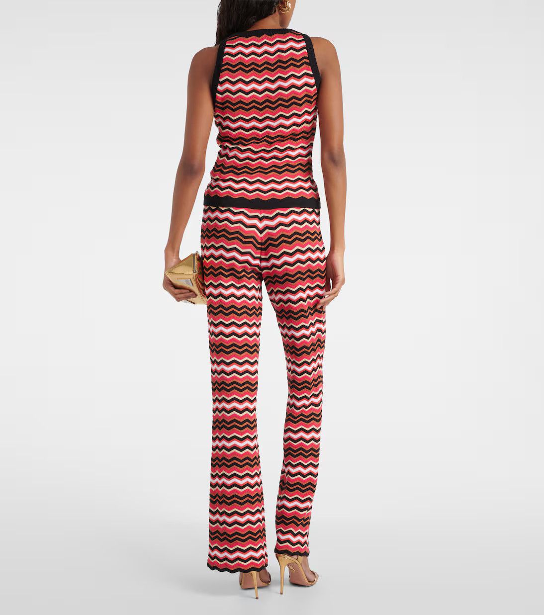 Missoni o1mle0425 Zigzag Woven Tank Top in Multicolor Size M / US 6-8 / IT 42-44 - 3 Thumbnail