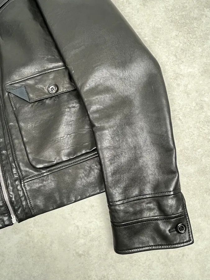 Yves Saint Laurent 2000s Yves Saint Laurent Black Leather Premium Jacket Size US M / EU 48-50 / 2 - 9 Thumbnail