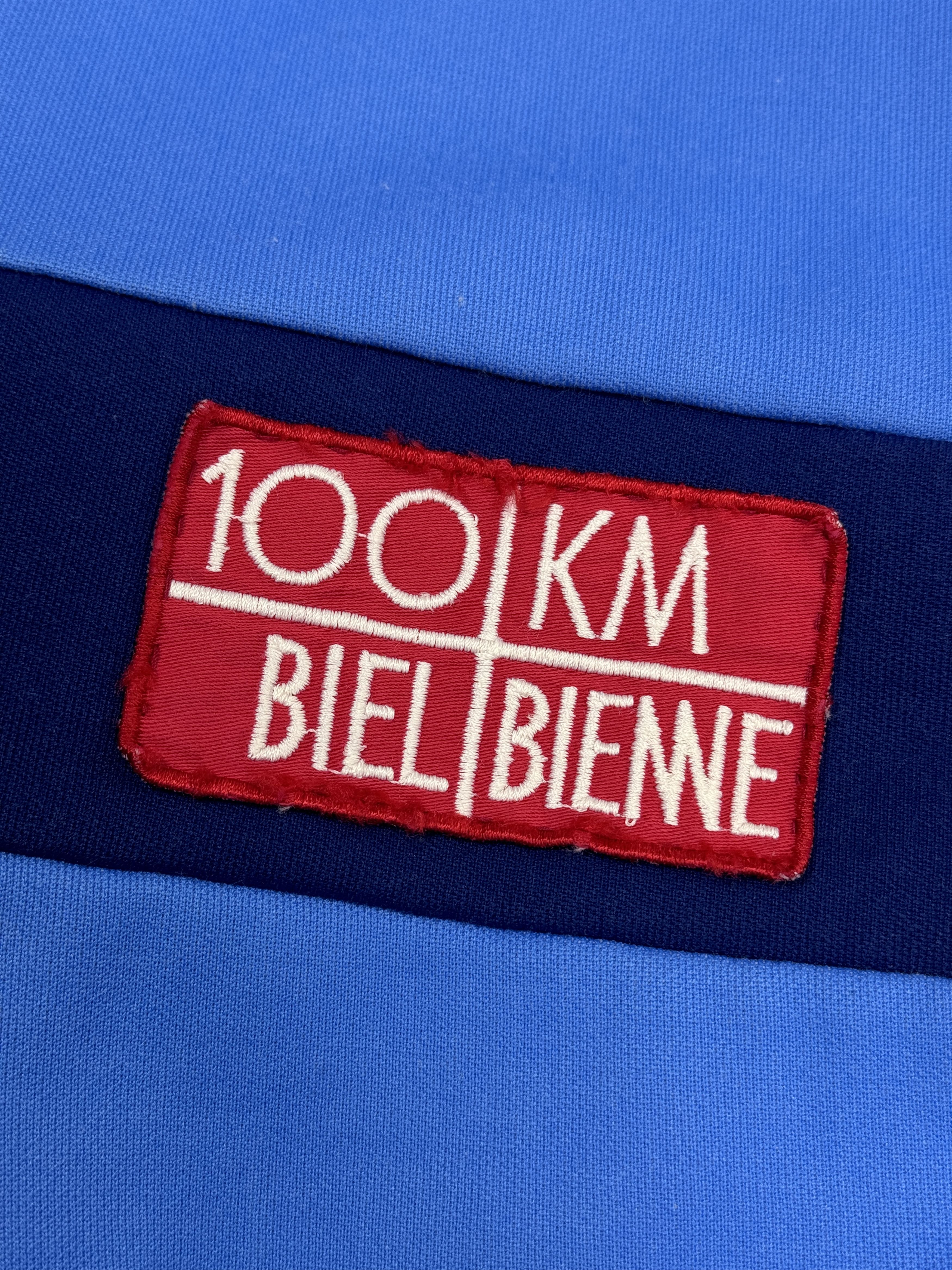 Adidas × Vintage 80s Adidas Track Jacket 100 km Ultra Marathon Biel-Bienne Size US M / EU 48-50 / 2 - 7 Thumbnail