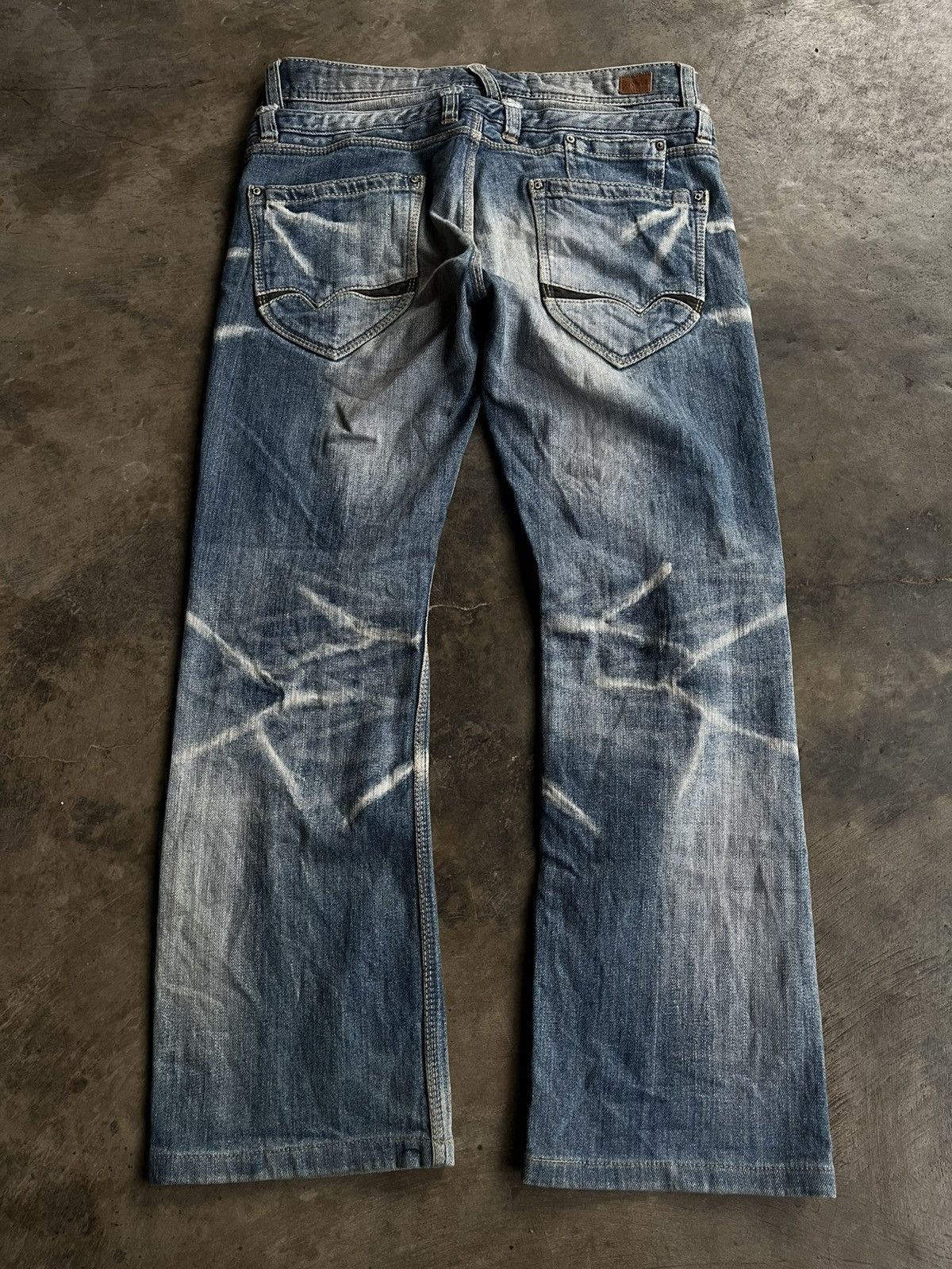 If Six Was Nine JAPANESE NCFM DOUBLE WAIST DENIM FLARE BOOT CUT PANTS VKEI Size US 30 / EU 46 - 2 Thumbnail