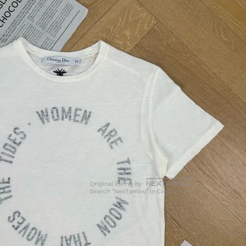 Dior Dior White Cotton Women's T. Size XS / US 0-2 / IT 36-38 - 4 Thumbnail