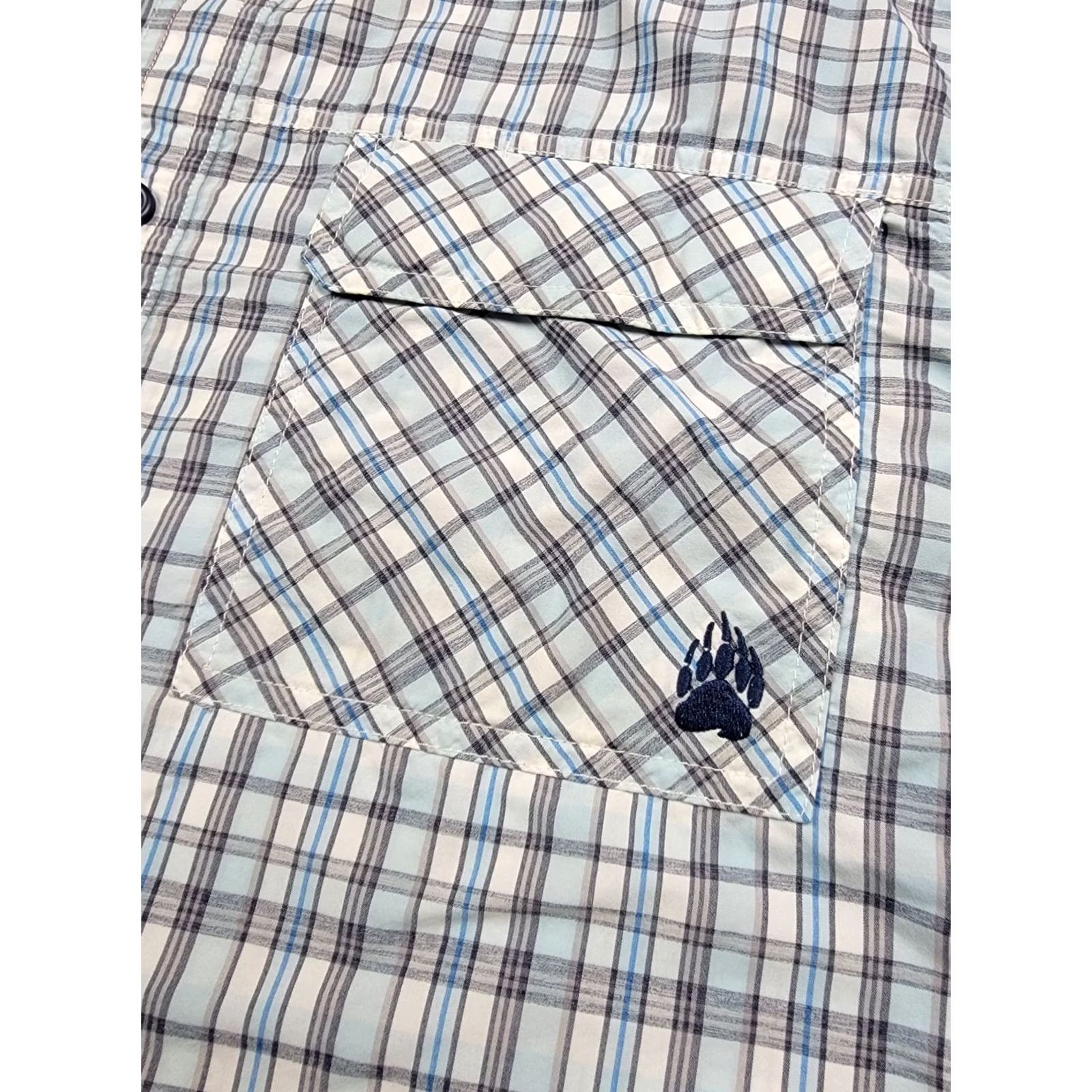 Vintage Duluth Alaskan Hardgear Shirt Mens XL Standard Fit Blue Plaid Button Down Nylon Polyester Lightweight Breathable Pockets Casual Travel Size US XL / EU 56 / 4 - 3 Thumbnail
