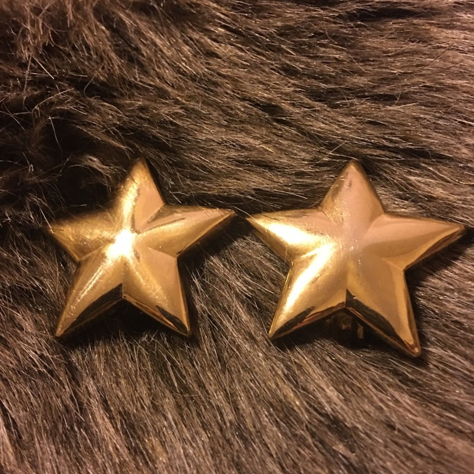 Vintage Vintage Park Lane gold tone superstar clip earrings Size ONE SIZE - 1 Thumbnail