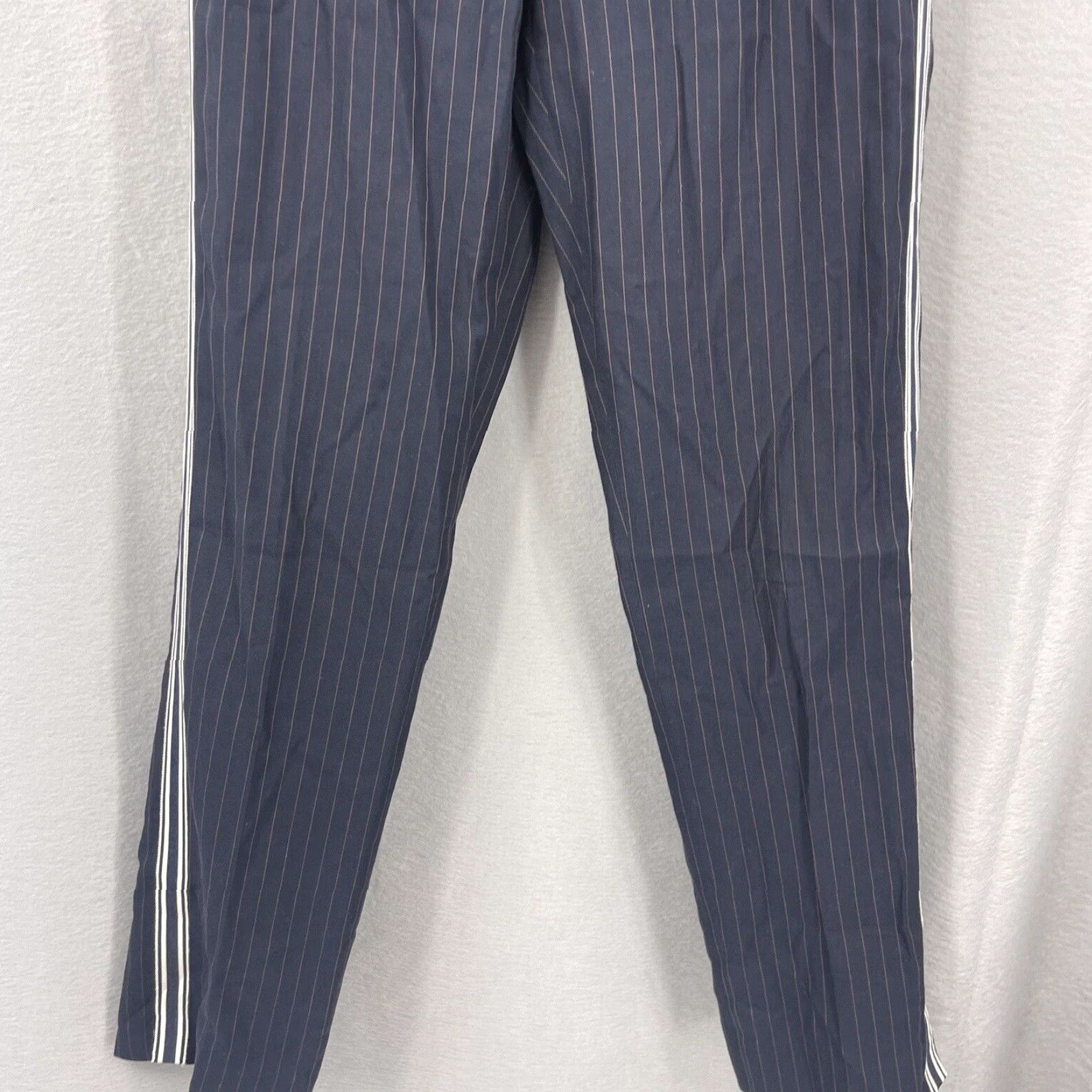 6397 VINTAGE 6397 Women's Wool Blend Striped Pants Ankle Style Mid Rise Casual Office Blue S Preppy Size 28" / US 6 / IT 42 - 4 Thumbnail