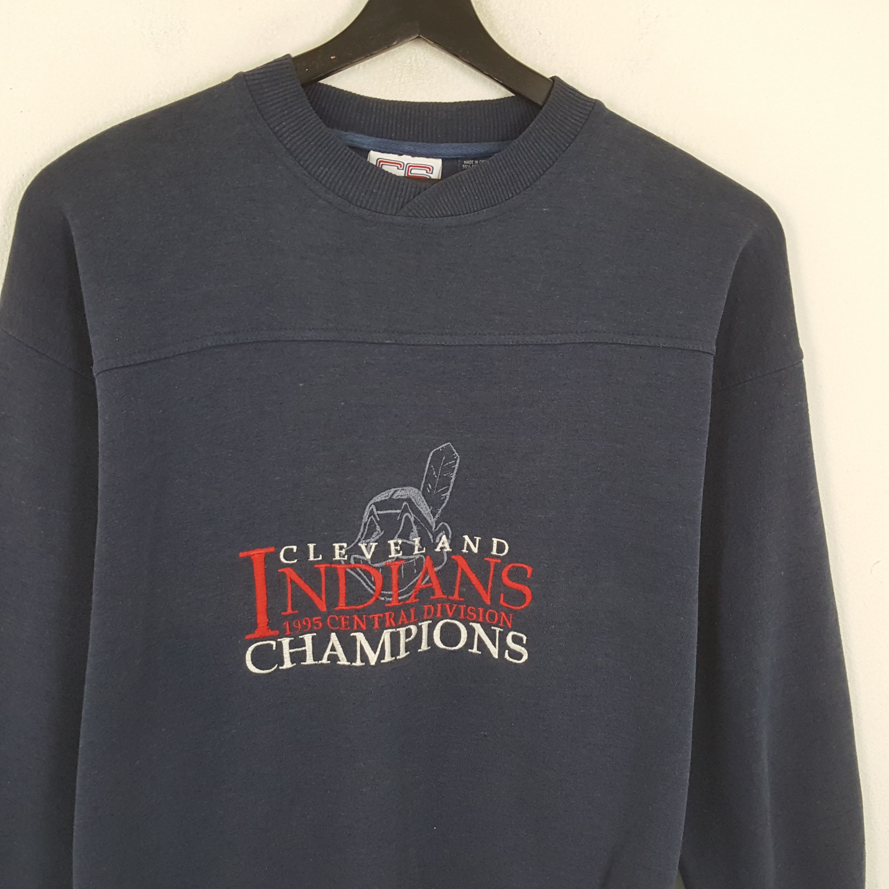 MLB × Vintage CLEVELAND INDIANS MLB Baseball Team Sweatshirt Size US L / EU 52-54 / 3 - 2 Thumbnail