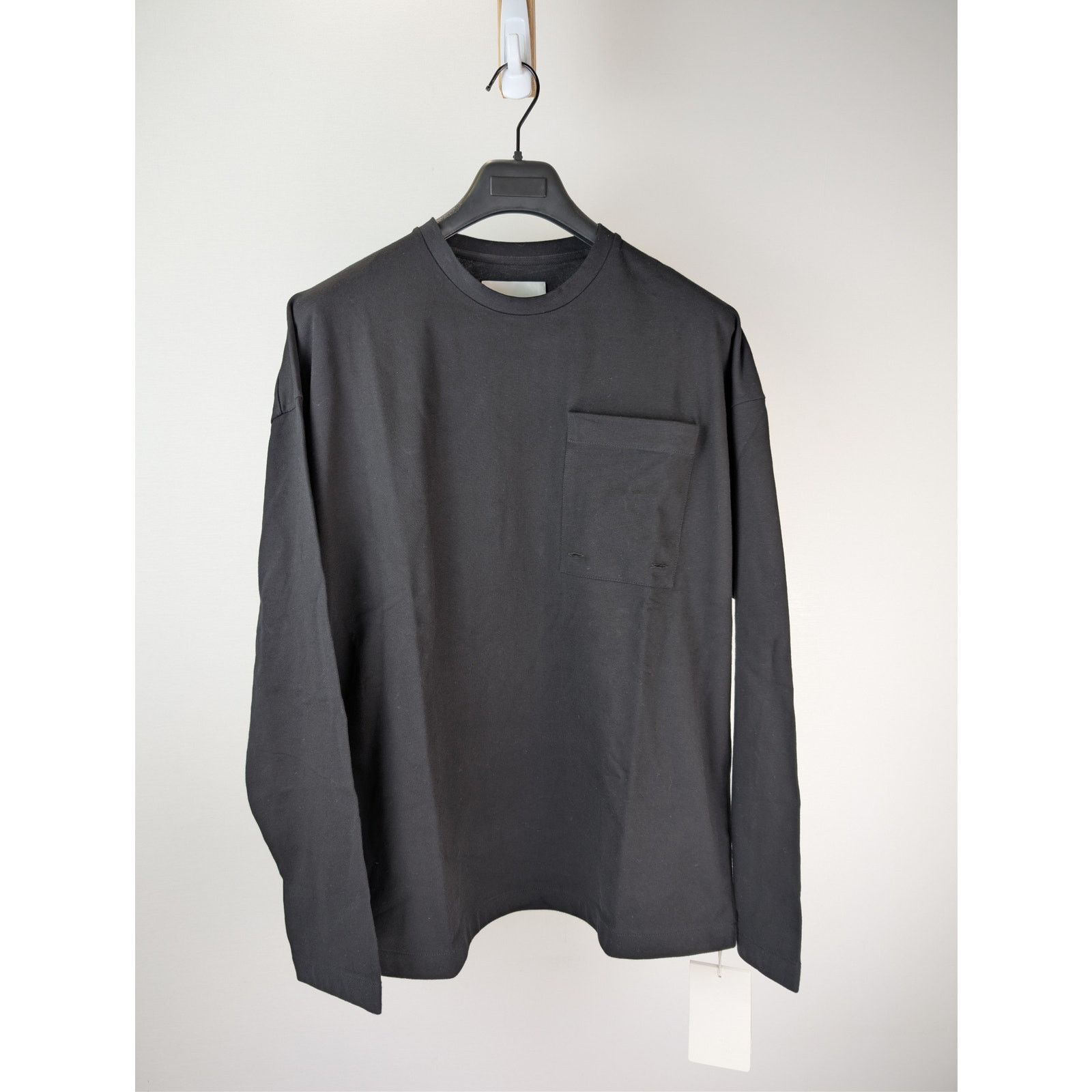 Jil Sander o1rshd1 Compact Cotton Jersey Python Pocket T-Shirt in Black Size US M / EU 48-50 / 2 - 4 Thumbnail