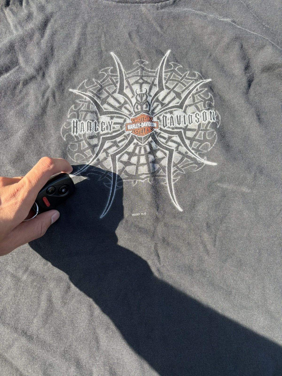 Harley Davidson Harley Davidson 2000s Spider Tee Size US L / EU 52-54 / 3 - 3 Thumbnail