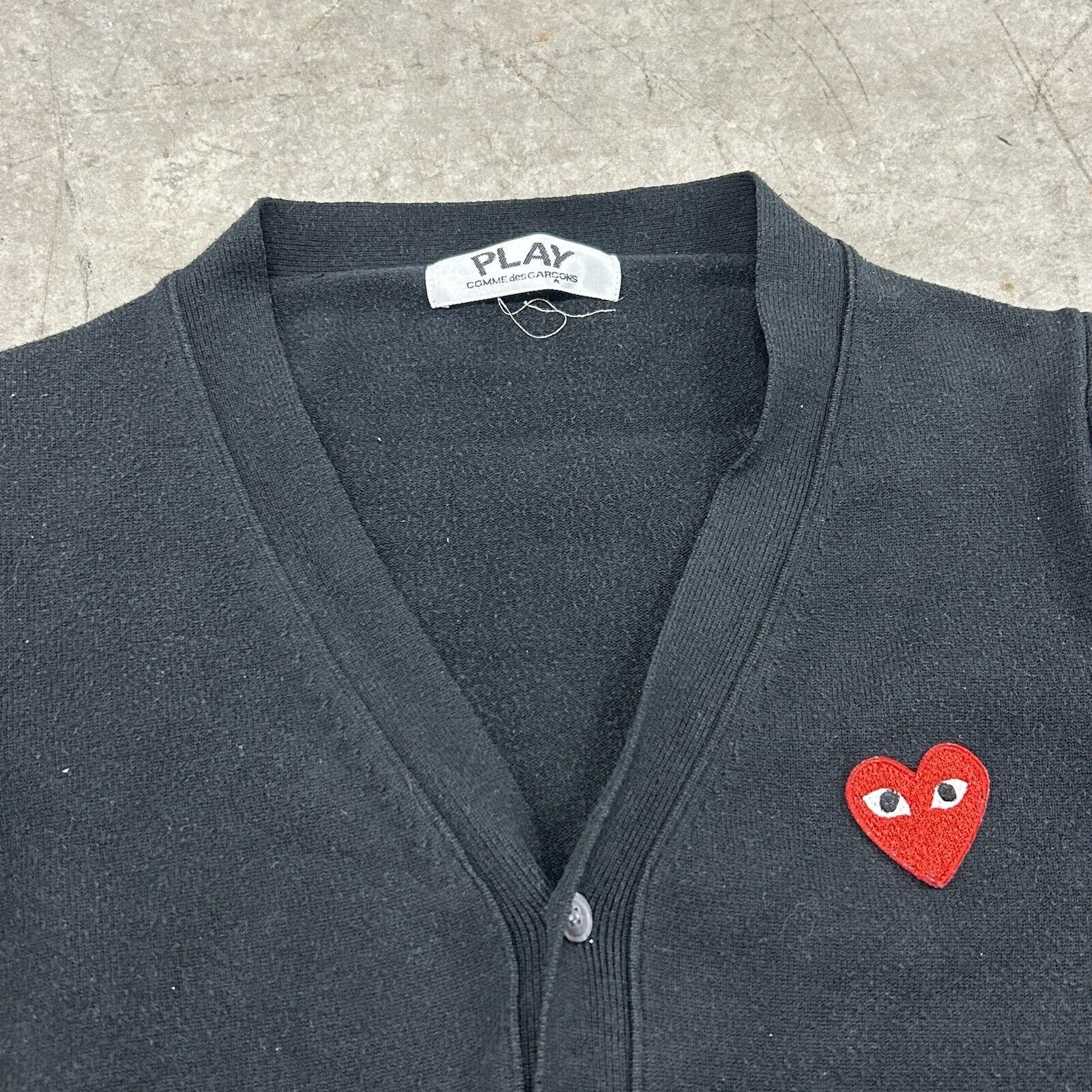 Comme des Garcons COMME DES GARCONS Play Black Cardigan Sweater Womens Size XS Size XS / US 0-2 / IT 36-38 - 2 Thumbnail