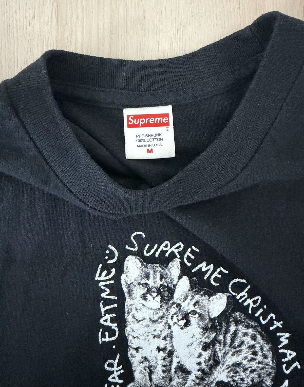 Supreme Supreme FW19 Eat Me Tee Black Size US M / EU 48-50 / 2 - 4 Thumbnail