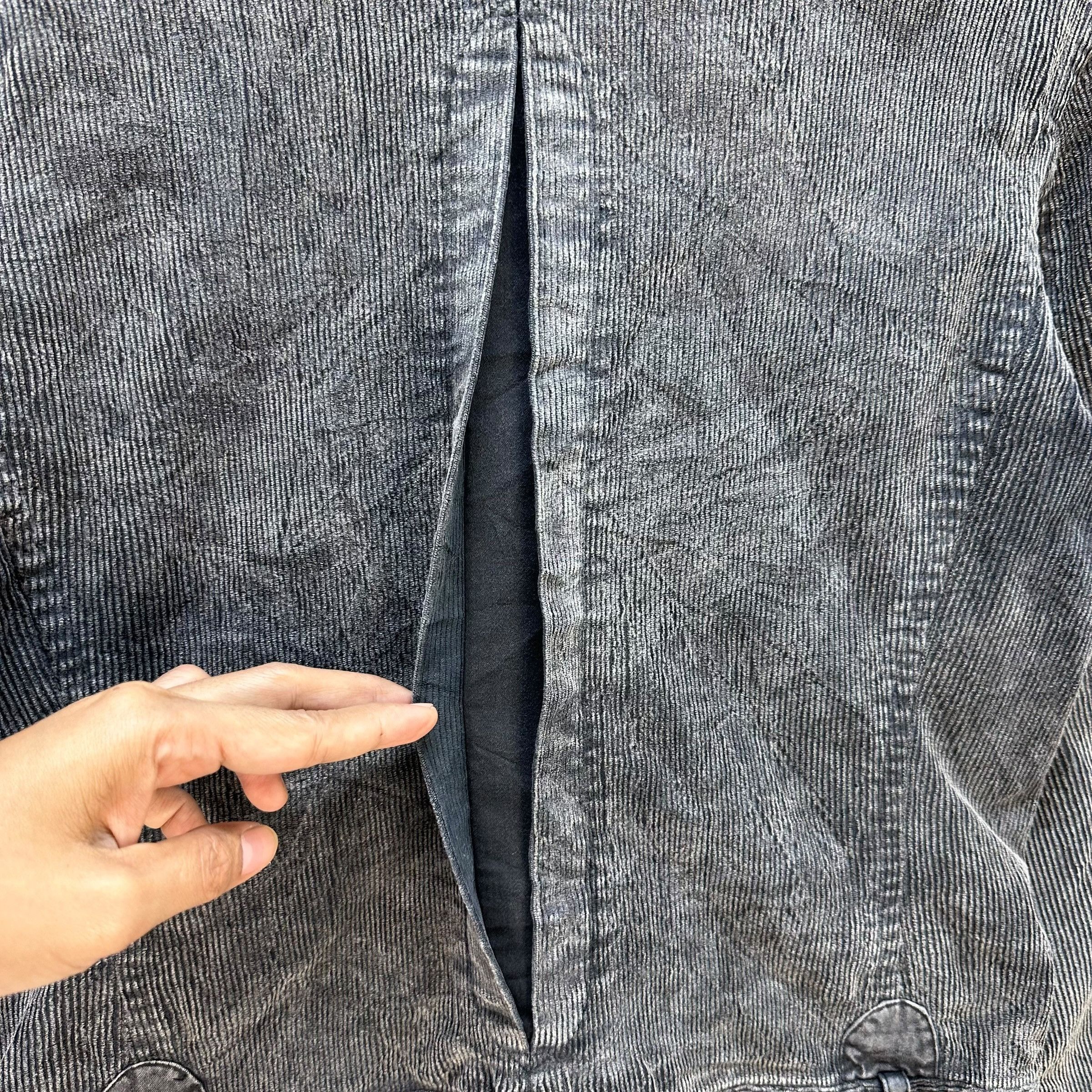 MAX&Co. MAX & CO Washed Blue Corduroy Funnel Neck Jacket #A69-1659 Size S / US 4 / IT 40 - 12 Thumbnail