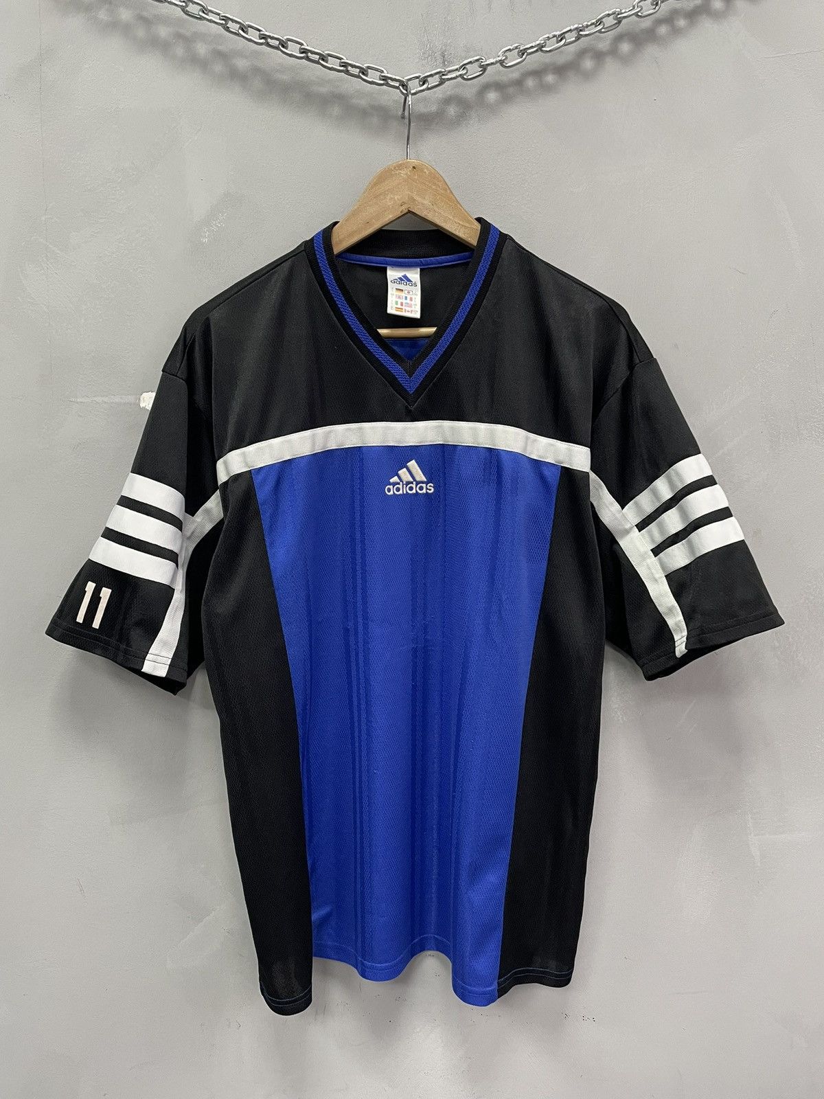 Adidas Adidas Vintage T-Shirt Blue west germany Y2K style Soccer Size US L / EU 52-54 / 3 - 1 Thumbnail