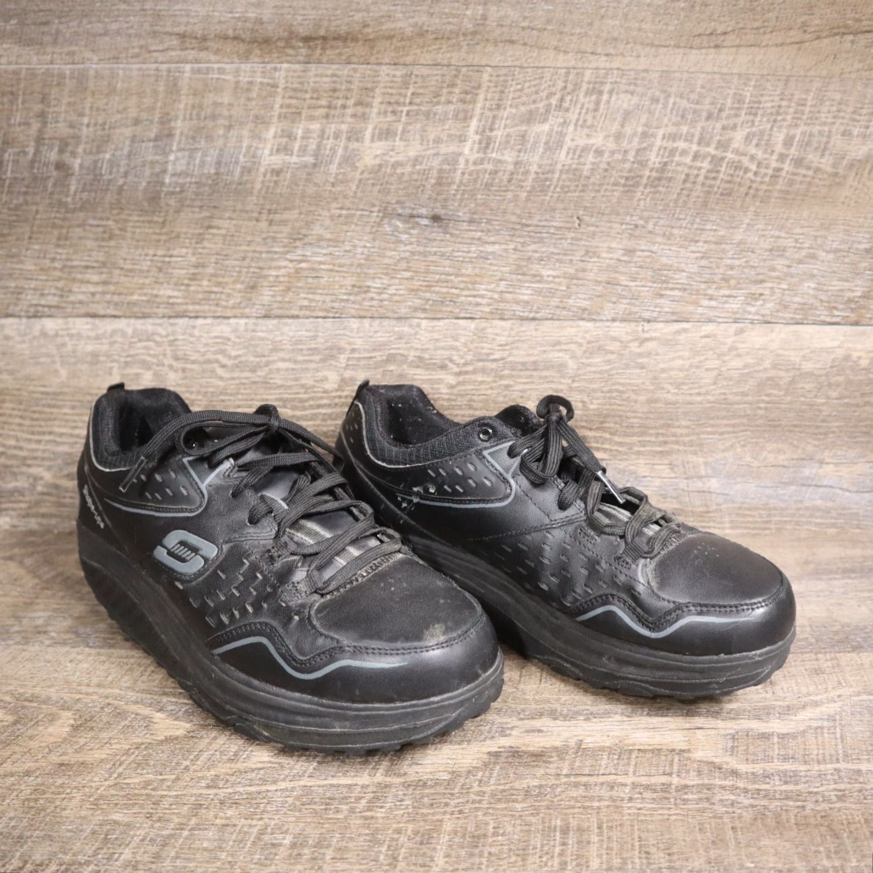 SKECHERS Skechers Shape Ups Black Memory Foam Sneakers SN 57001 Women's Size 9.5 Size US 10 / IT 40 - 2 Thumbnail