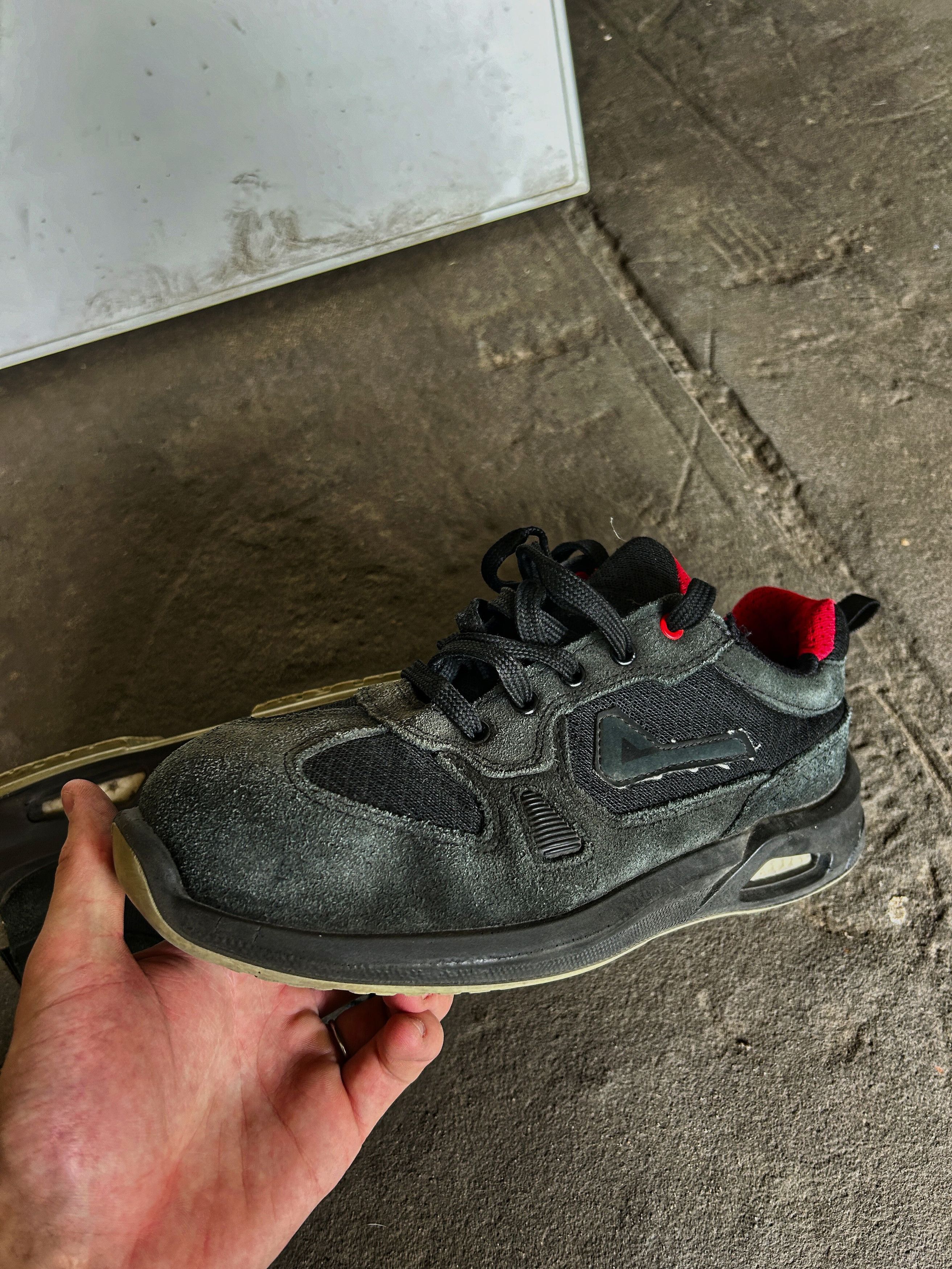 Vintage Black Sneakers Red Lining Chunky Y2K Streetwear Casual Size US 9 / EU 42 - 6 Thumbnail