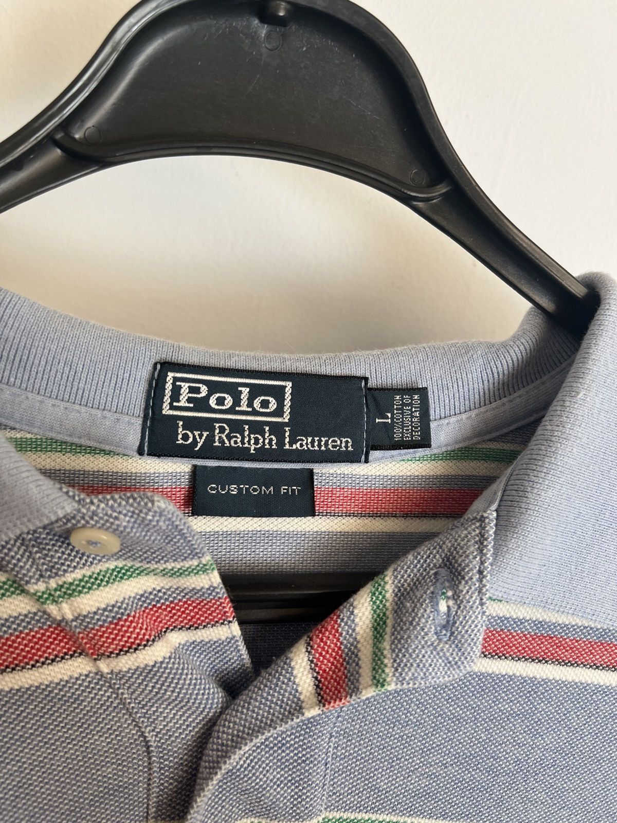 Polo Ralph Lauren Vintage Polo Ralph Lauren Rugby Shirt Red & Blue Striped Size US L / EU 52-54 / 3 - 4 Thumbnail