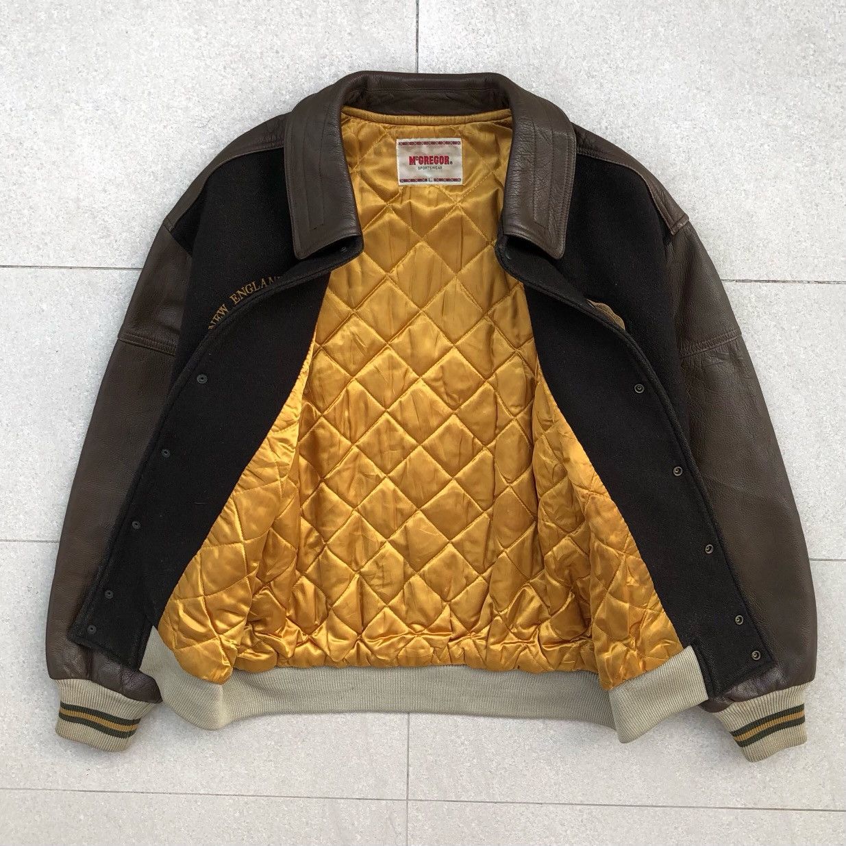 McGregor OG Vintage McGregor Wool Leather Varsity Jacket Size US L / EU 52-54 / 3 - 5 Thumbnail