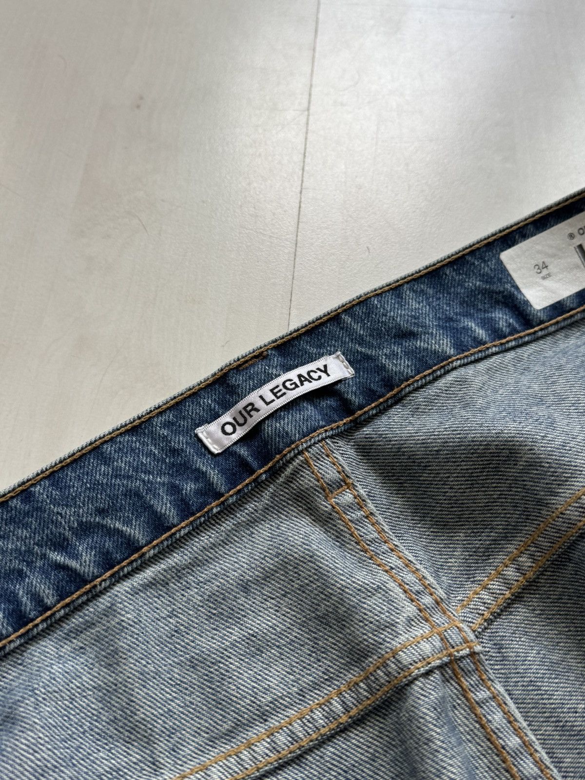 Our Legacy Our Legacy Sabot Cut Jeans 34 Coastal Wash Size US 34 / EU 50 - 10 Thumbnail