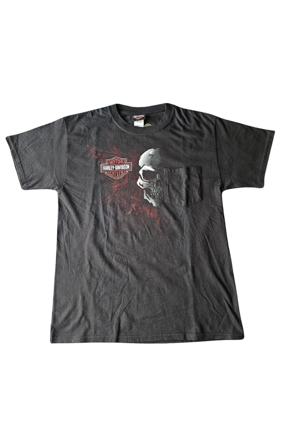 Harley Davidson Harley Geneva Skull Pocket Dealer Tee M Size US M / EU 48-50 / 2 - 1 Thumbnail