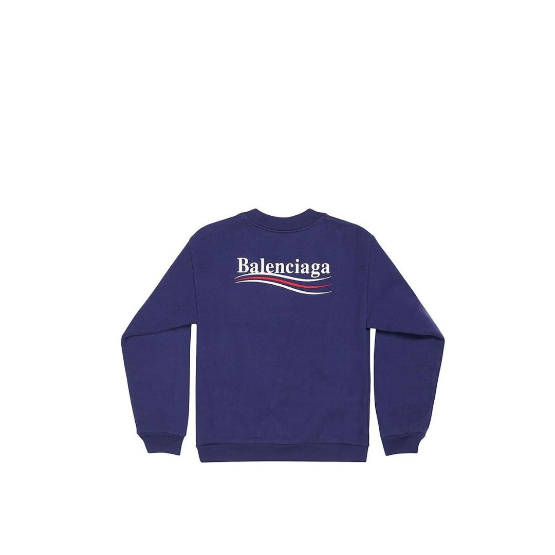 Balenciaga o1mt1gz0125 KIDS - Political Campaign Sweatshirt in Blue Size XXS / US 00 / IT 34 - 2 Thumbnail