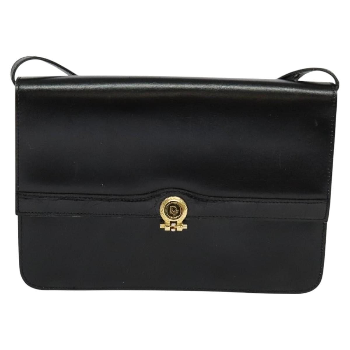 Dior DIOR Shoulder Bag Leather Black Gold Size ONE SIZE - 2 Thumbnail