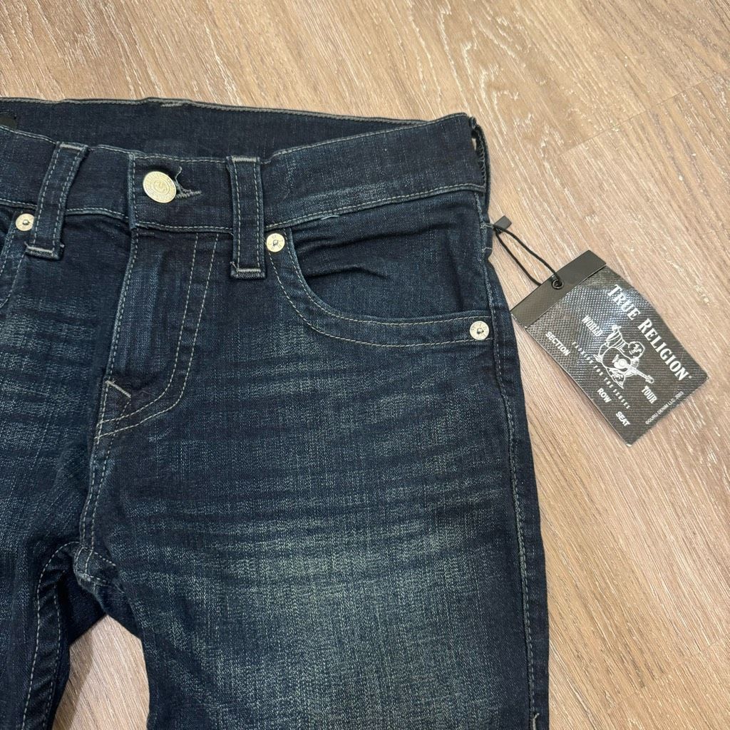 True Religion True Religion Rocco Relaxed Skinny Jeans Embroidered Women 2 Size 29" - 2 Thumbnail