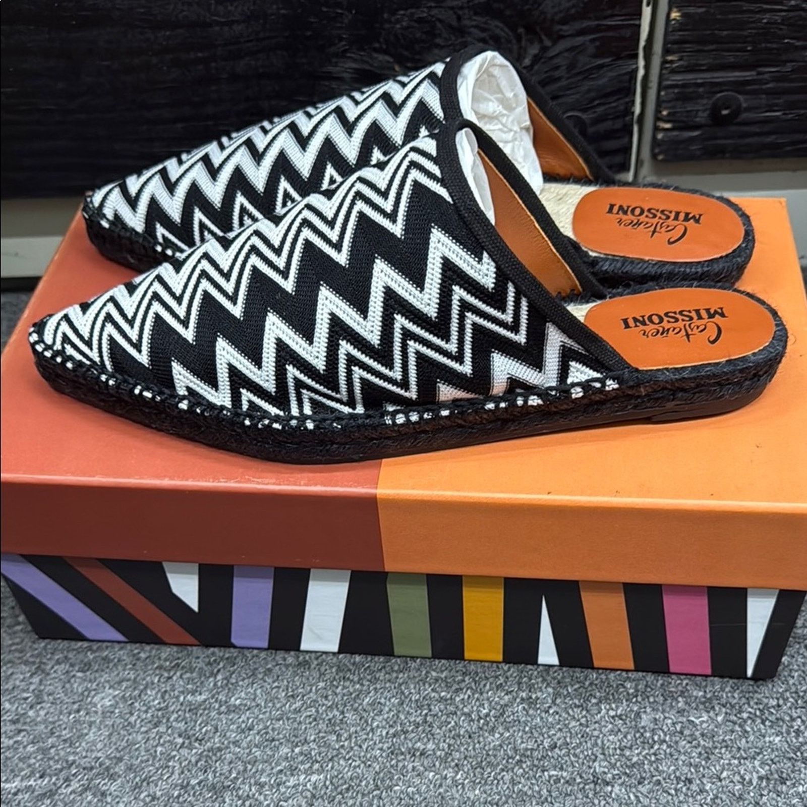 Missoni NWT Missoni Black Zigzag Women's Loafer Shoes Size 38 US 8 Size US 8 / IT 38 - 4 Thumbnail