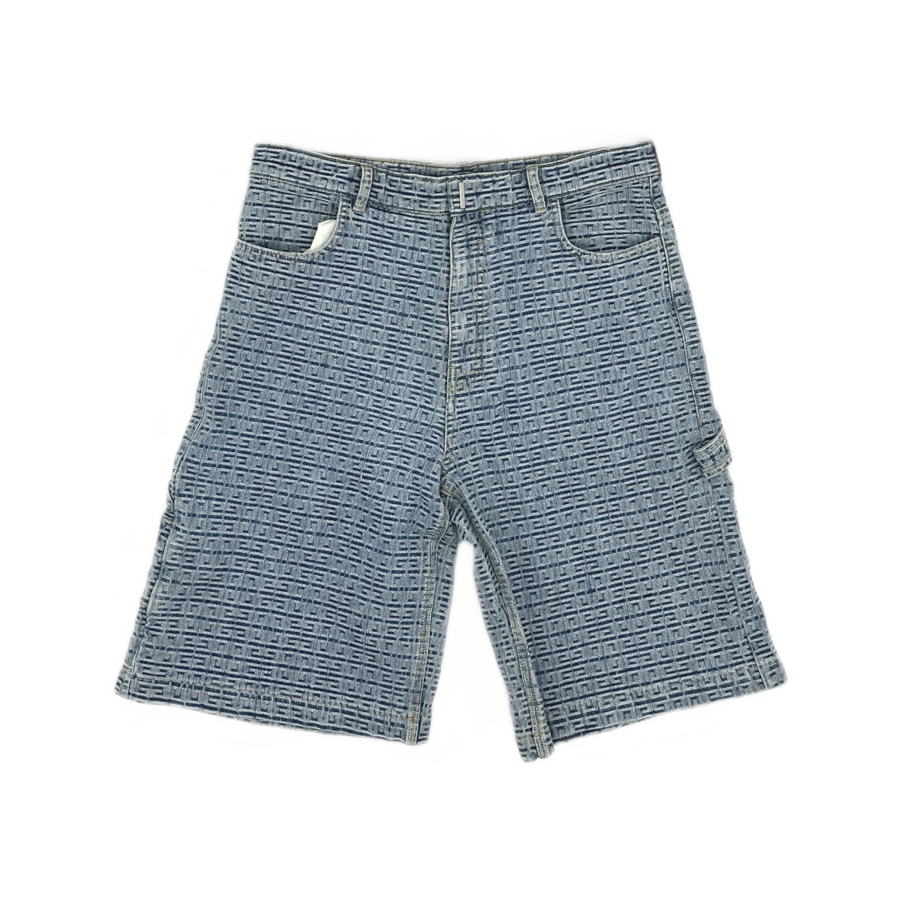 Givenchy Givenchy Monogram Denim Shorts Size 31 Size US 31 - 1 Thumbnail