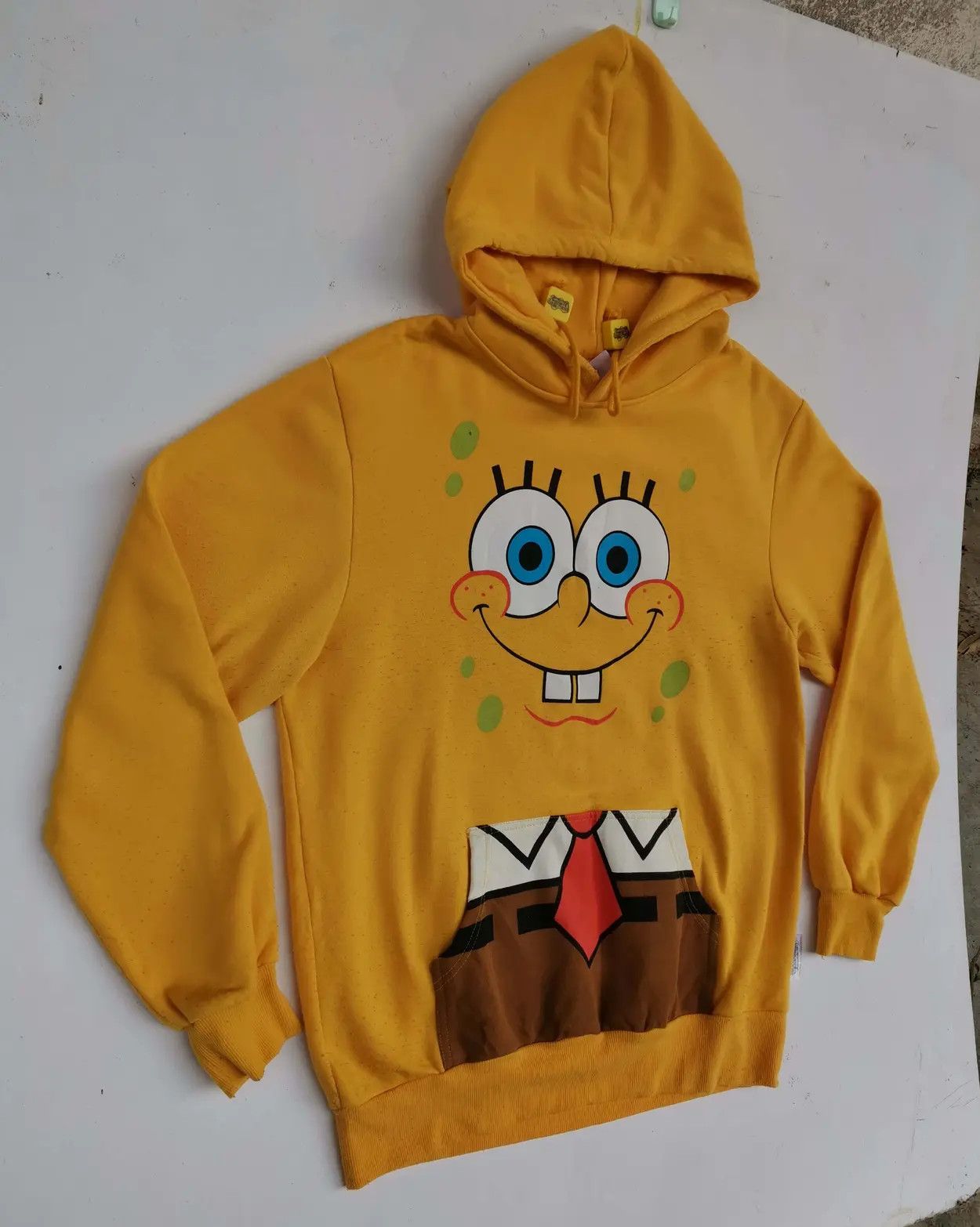 Cartoon Network Rare!!! Spongebob Squarepants Big Logo Hoodie Sweatshirt Size US L / EU 52-54 / 3 - 9 Thumbnail