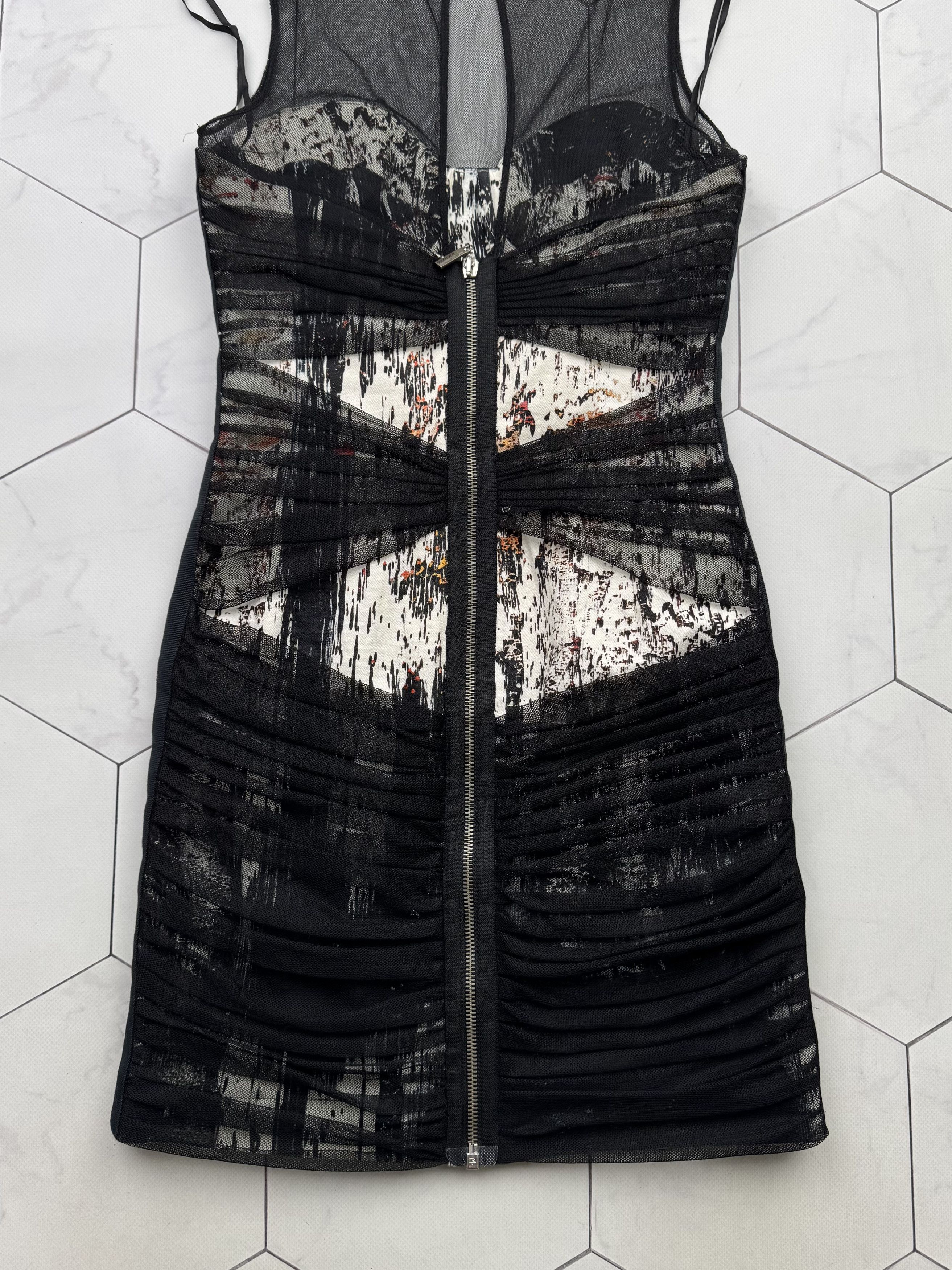 Just Cavalli Just Cavalli 2010 Dress With Transparent Mesh On Top (B100) Size S / US 4 / IT 40 - 8 Thumbnail
