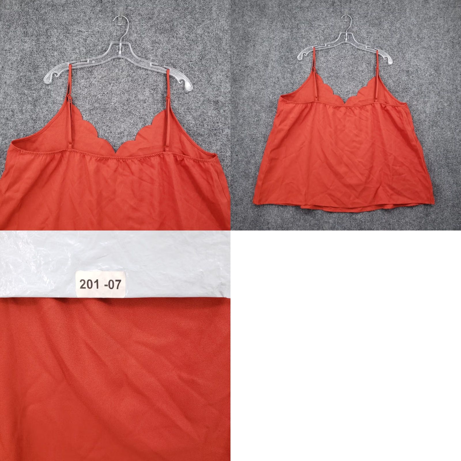 Shein Shein Curve Tank Top Red Scalloped 4XL Plus V-Neck Sleeveless Blouse Shirt Size XXL / US 16-18 / IT 52-54 - 8 Thumbnail