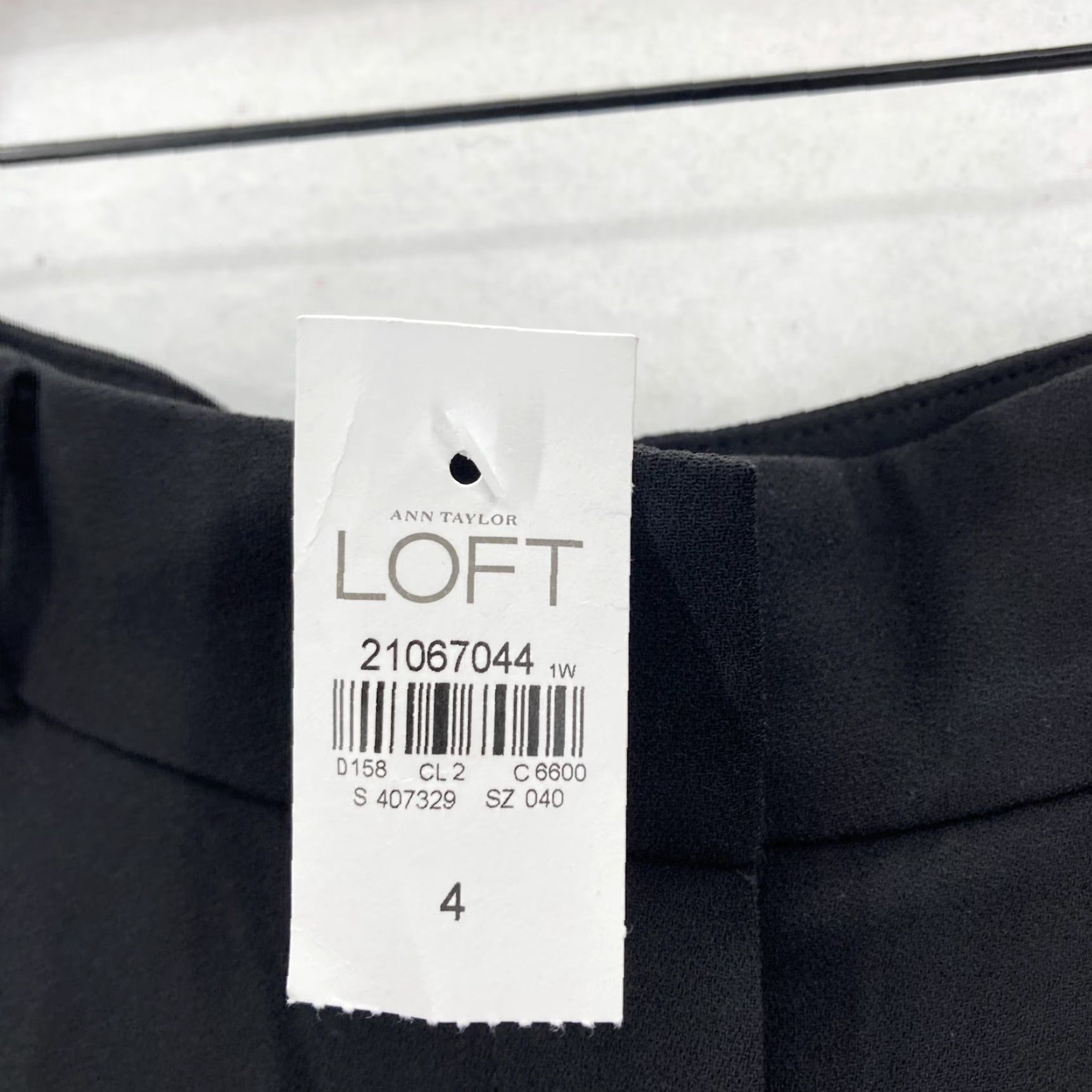 Loft LOFT Ann Taylor Culottes Pants Womens 4 Black Cropped Wide Leg Work Dress Office Dress Pants Cropped Wide-Leg Size 27" / US 4 / IT 40 - 4 Thumbnail