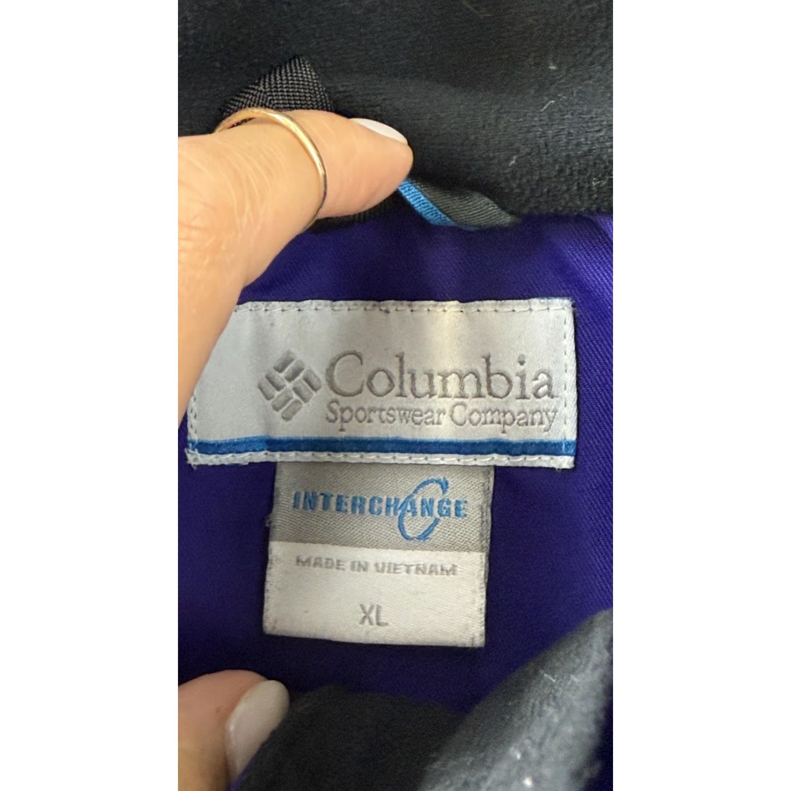 Vintage Columbia Jacket XL Purple Omni-Tech Interchange Waterproof Breathable Ski Womens Size XL / US 12-14 / IT 48-50 - 7 Thumbnail