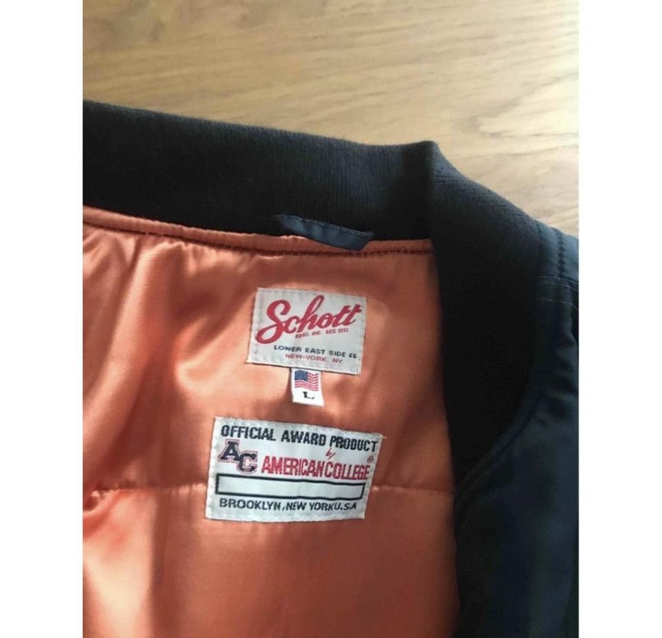 Schott Schott American College Bomber Jacket | Grailed