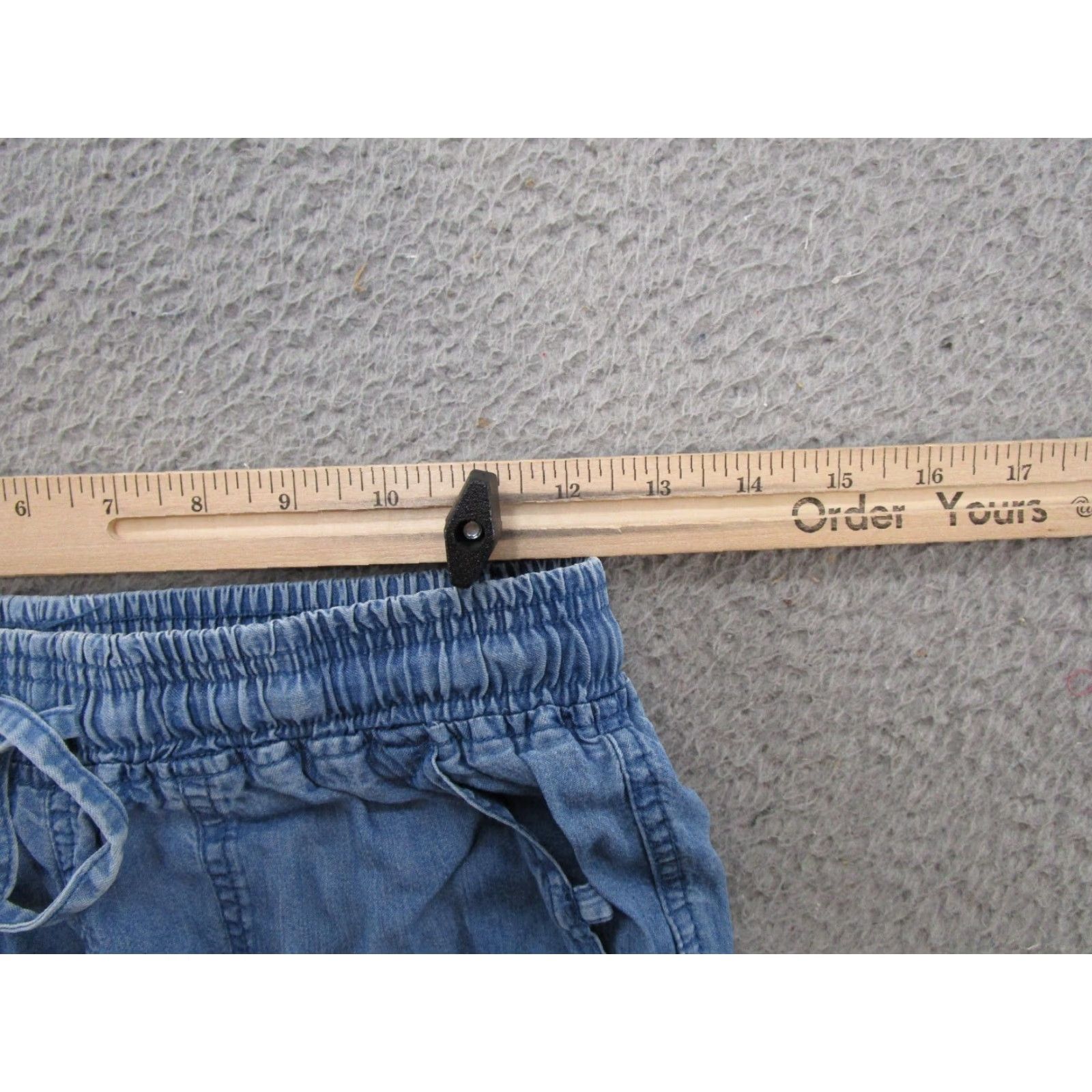 Vintage Thread + Supply Joggers Womens S Blue Lyocell Chambray Lightweight Pockets Size 24" / US 00 / IT 34 - 4 Thumbnail