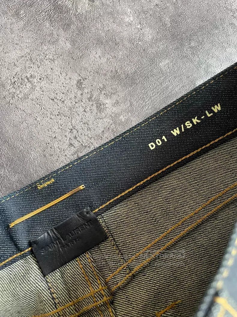 Saint Laurent Paris Saint Laurent Paris Indigo Raw Basic Denim Jeans i Size US 28 / EU 44 - 6 Thumbnail