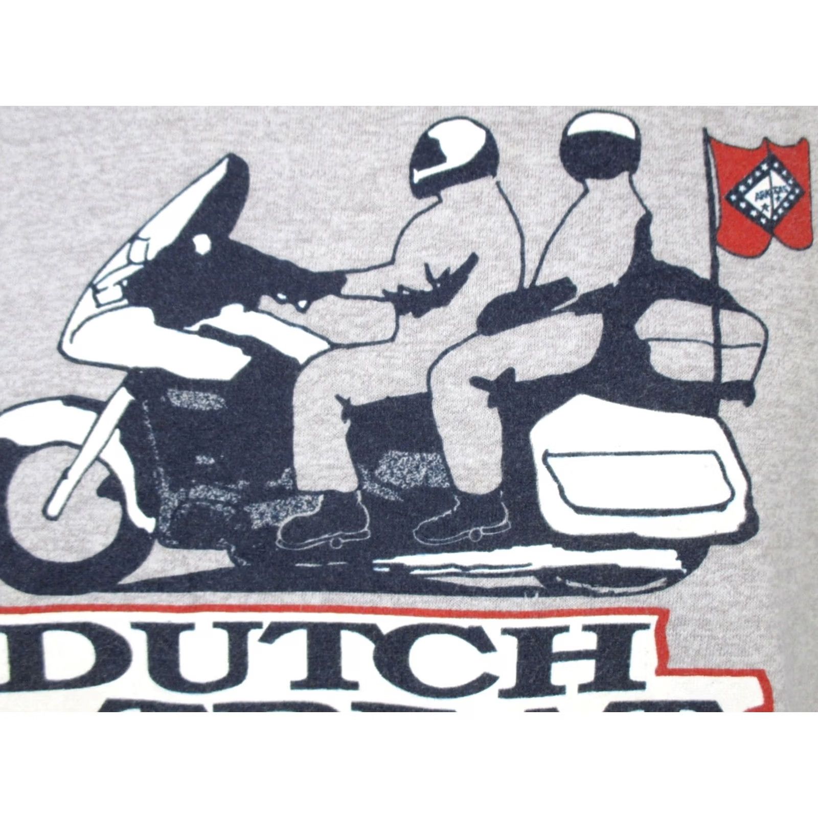 Vintage VINTAGE 1988 ARKANSAS BIKER RALLY T-Shirt LARGE single stitch motorcycle 80s Mens Size US L / EU 52-54 / 3 - 3 Thumbnail