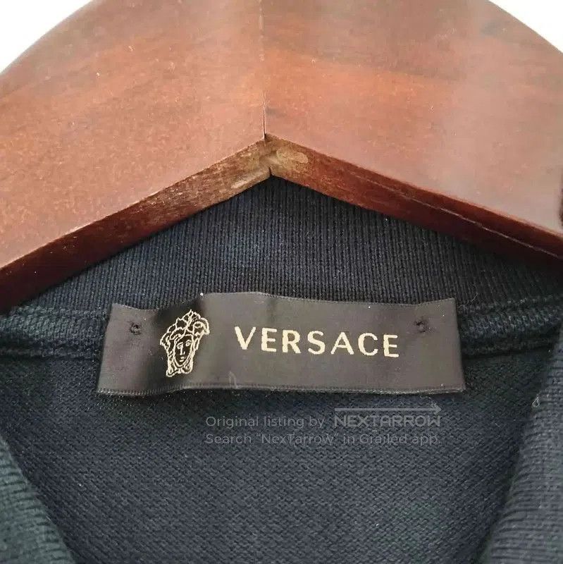 Versace Versace Black Cotton Short Sleeve Polo . Size US XS / EU 42 / 0 - 3 Thumbnail