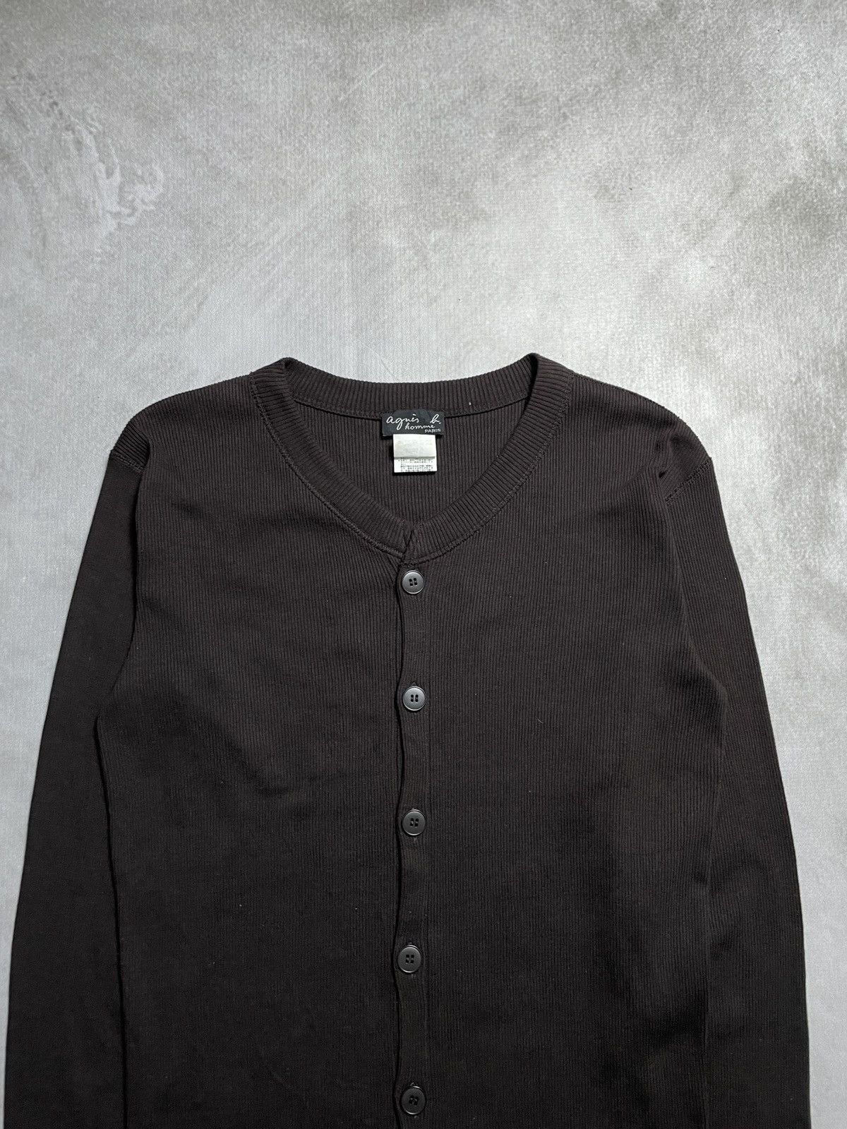 agnes b. Agnes.b Homme Cutton Rib Knit Cardigan Shirt Size US M / EU 48-50 / 2 - 4 Thumbnail